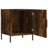 Bedside Cabinets 2 pcs Smoked Oak 40x40x50 cm Engineered Wood 827591