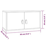 Wall Cabinet Honey Brown 60x30x30 cm Solid Wood Pine 818371