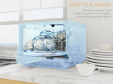 Tabletop Dishwasher, Mini Countertop Dishwasher with 4 Place Settings, 6 Programs, 6L Water Tank, T3398P343497