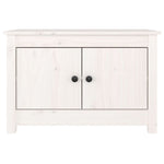 Shoe Cabinet White 70x38x45.5 cm Solid Wood Pine 813780