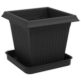 Plant Pots 24 pcs Black 16 x 16 x 14 cm Plastic 3403311