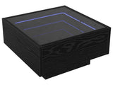 Coffee Table Black Oak 40 x 40 x 30 cm Engineered wood 3394556