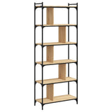 Bookcase 6-Tier Sonoma Oak 76x32x192 cm Engineered Wood 833946