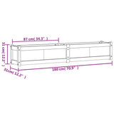 Garden Planter 180x31x31 cm Solid Wood Pine 837494