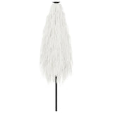 Garden Parasol with Steel Pole White 288x288x225 cm 4005108