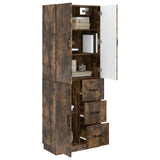 Cabinet Set 2 pcs Smoked Oak Engineered Wood 3416822