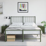 ZNTS Bedside Cabinets 2 pcs Olive Green 36x39x43.5 cm Steel 846623