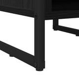 Bedside Table 2 pcs Black Oak 39.5 x 30 x 50 cm Engineered Wood 886631