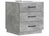 Bedside Cabinet Concrete Grey 43 x 41 x 63.5 cm Engineered Wood 895248