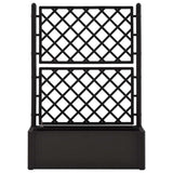 Garden Raised Bed with Trellis and Self Watering System Anthracite 313969