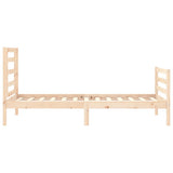 Bed Frame without Mattress 90x200 cm Solid Wood 3194686