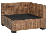 Corner Sofa with Cushions GENDT Natural Rattan Natural 42034382