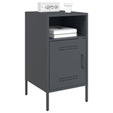 ZNTS Bedside Cabinet Anthracite 36x39x68 cm Steel 843070