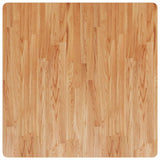 Square Table Top Light Brown 90x90x4cm Treated Solid Wood Oak 343063