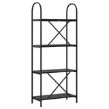Bookshelf Black Oak 60 x 30 x 146 cm Engineered wood 879911