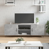 TV Cabinet Concrete Grey 150x30x50 cm Engineered Wood 829096