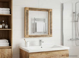 Mirror Wall-mounted Brown and Black 70 x 50 x 3 cm Glass 4018875