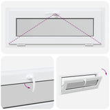 Basement Window RISOR 100x40 cm Tilt 2 Glazing White 4108337