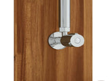 Outdoor Shower 257 cm Solid Acacia Wood and Stainless Steel 903120