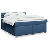 Box Spring Bed with Mattress Blue 180x200 cm Fabric 3285980