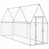 Chicken Cage Silver 400x100x190 cm Galvanised Steel 172551