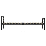 Bed Frame Black and White Metal 90 x 200 cm Bed Frame 284550
