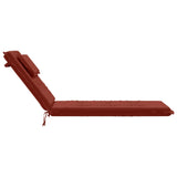 Sunlounger Cushion GEMERT 100% Polyester Red 190 x 60 x 9 cm 947522