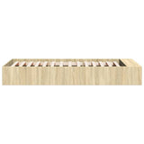 Bed Frame without Mattress Sonoma Oak 100x200 cm 3280603