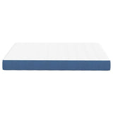 Bed Mattress with Mattress Blue 140 x 200 cm Fabric 42008294