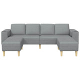 Sofa Set 3 pcs Light grey Fabric 3335112