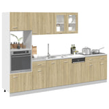7 Piece Kitchen Cabinet Set Lyon Sonoma Oak Engineered Wood 3307653