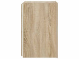 TV Wall Cabinet with LED Lights Sonoma Oak 30.5x35x70 cm 837236