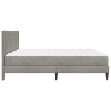 Bed Frame with Mattress Light Grey 180 x 200 cm Velvet 3415259