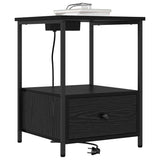 Bedside Cabinet 2 pcs Black Oak 42 x 41 x 56 cm Engineered Wood 859431