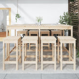 9 Piece Garden Bar Set Solid Wood Pine 3154765