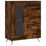 Highboard Smoked Oak 69.5x34x180 cm Engineered Wood 3199918