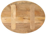 Table Top 60x3.8 cm Round Solid Wood Mango 370063