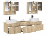 Bathroom Cabinet Set 5 pcs Sonoma Oak 50 x 14.5 x 70 cm 3406601