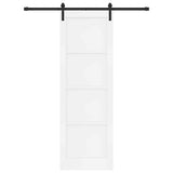 Sliding Door Manual White and black 78 x 232 cm 3333167