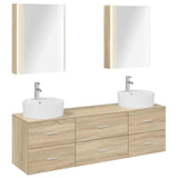 Bathroom Furniture Set 5 pcs Sonoma Oak 3406889