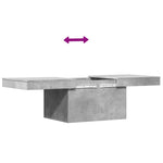 ZNTS Coffee Table Concrete Grey 100x55x40 cm Engineered Wood 840873