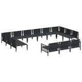 Garden Sofa Set 13 pcs Anthracite Steel 3379028