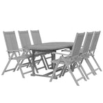 ZNTS 7 Piece Garden Dining Set Solid Wood Acacia 3079654