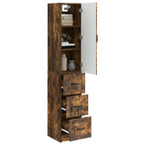 Cabinet Set 2 pcs Smoked Oak 33 x 34.5 x 87 cm Engineered Wood 3416975