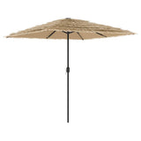 Garden Parasol with Steel Pole Brown 248x248x248 cm 4005089