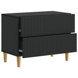 Bedside Cabinet Black 62 x 34.5 x 48 cm Engineered Wood 894546