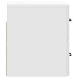 Wall-Mounted Bedside Cabinet High Gloss White 34.5 x 33 x 40 cm 898643