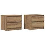 Bedside Cabinets 2 pcs Artisan Oak 50x40x43.5 cm Engineered Wood 856521
