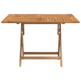 Folding Garden Table 110x110x75 cm Solid Wood Teak 362616
