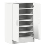 Shoe Cabinet White 60x35x92 cm Engineered Wood 808927